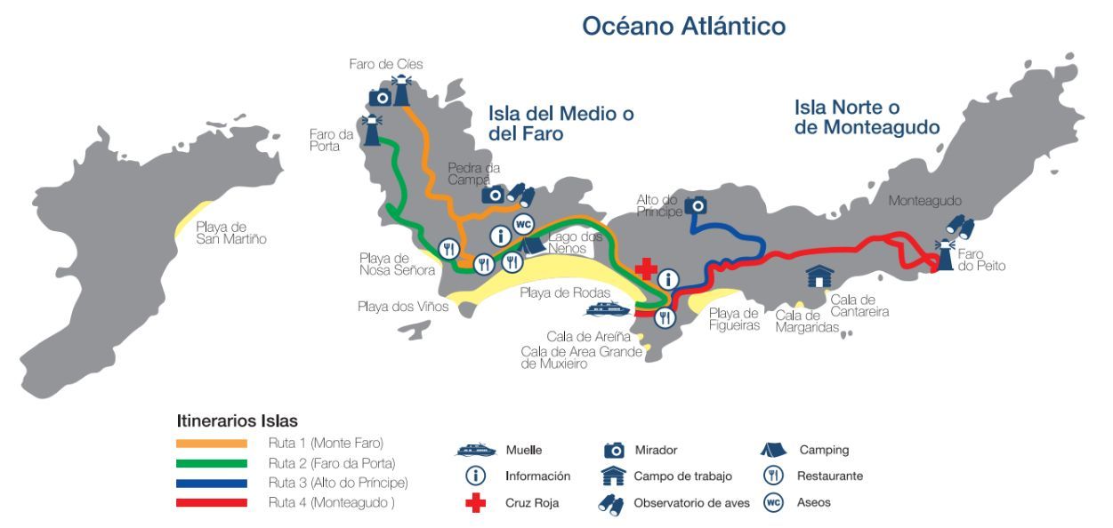 islas cies mapa