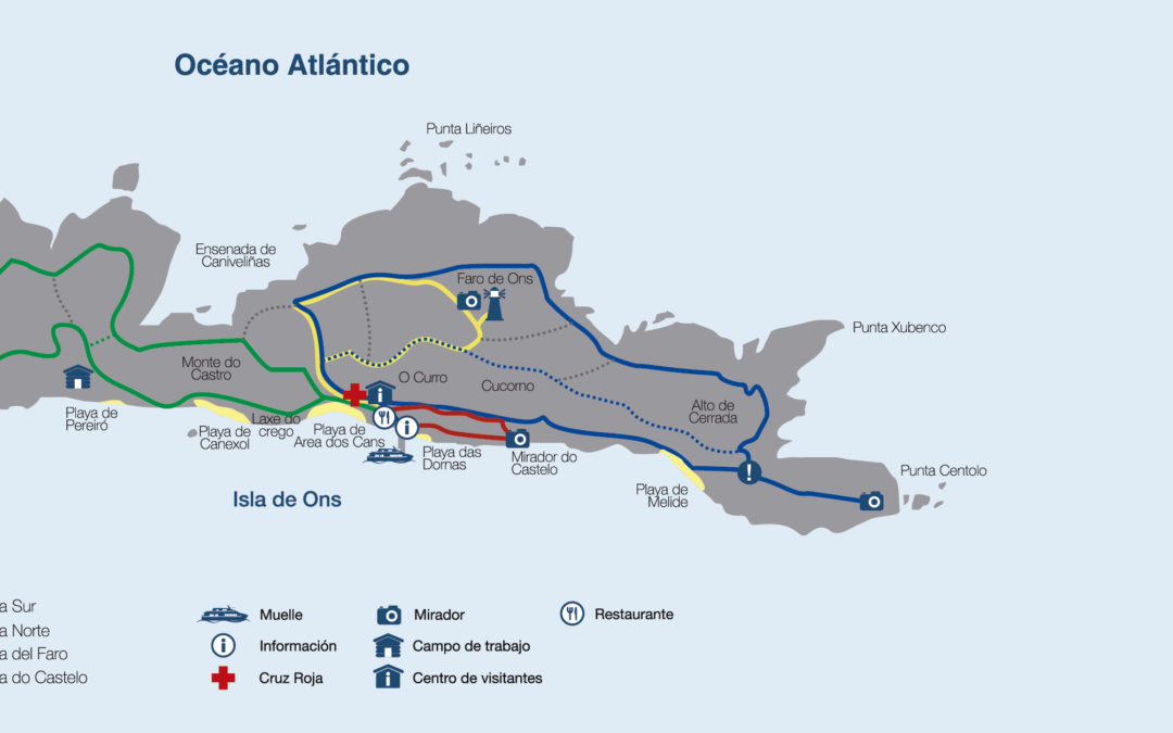 Descubre el mapa de la Isla de Ons y los mejores sitios para ver