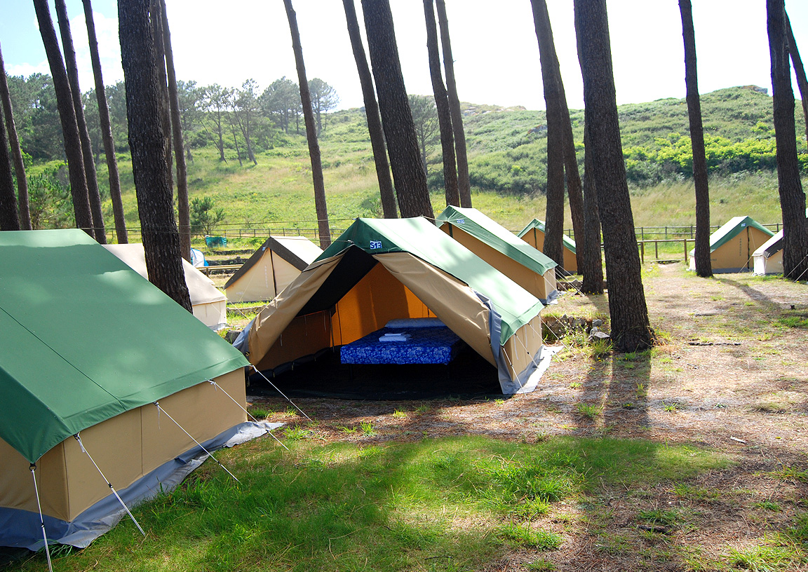 acampada responsable en las islas cíes